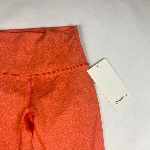 NWT Lululemon Wunder Train High-Rise Tight Women's Size 2 Orange - Picture 3 of 14